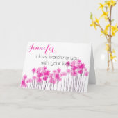 Muttertagsfreund I Liebe beim Beobachten Karte (Gelbe Blume)