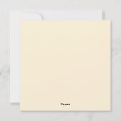 Muttertagsfüchse Feiertagskarte (Rückseite)