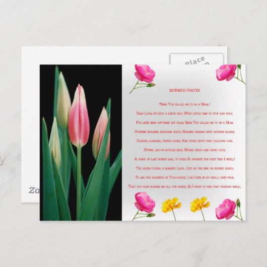 Muttertagsgebet Postkarte (Vorne/Hinten)