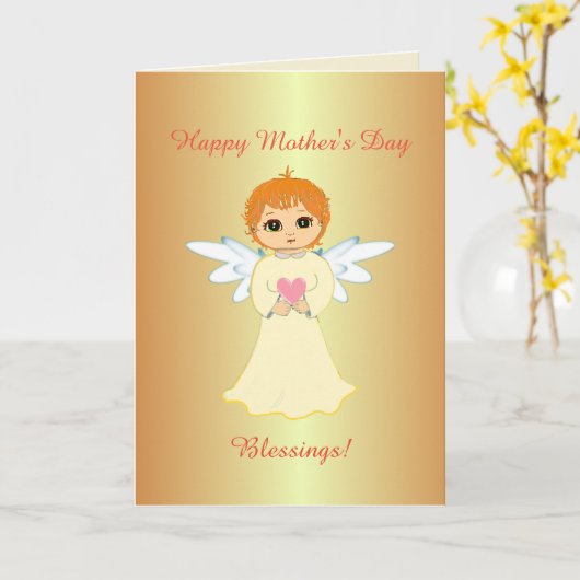 Muttertagsgelehrte Karte (Gelbe Blume)