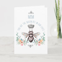 Muttertagsgerichte der Queen Bee Greeting
