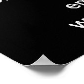 Muttertagsgeschäft Black Poster (Ecke)