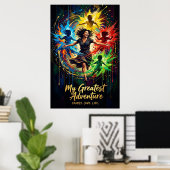 Muttertagsgeschenk — Afrikanische Königin Florale  Poster (Heimbüro)