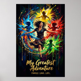 Muttertagsgeschenk — Afrikanische Königin Florale  Poster