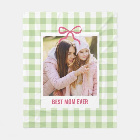 Muttertagsgeschenk Beste Mama Benutzerdefiniertes Fleecedecke (Vorderseite)