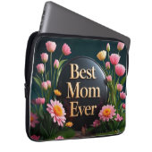 Muttertagsgeschenk Beste Mama je Blume Laptopschutzhülle (Vorne Rechts)