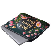 Muttertagsgeschenk Beste Mama je Blume Laptopschutzhülle (Vorne Knopf)