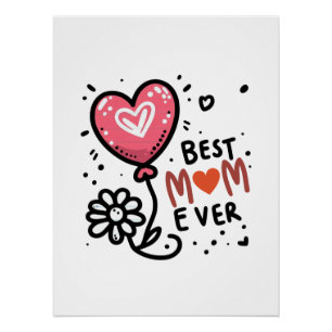 Muttertagsgeschenk Beste Mama je Poster