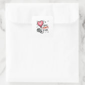 Muttertagsgeschenk | Beste Mama je Quadratischer Aufkleber (Tasche)
