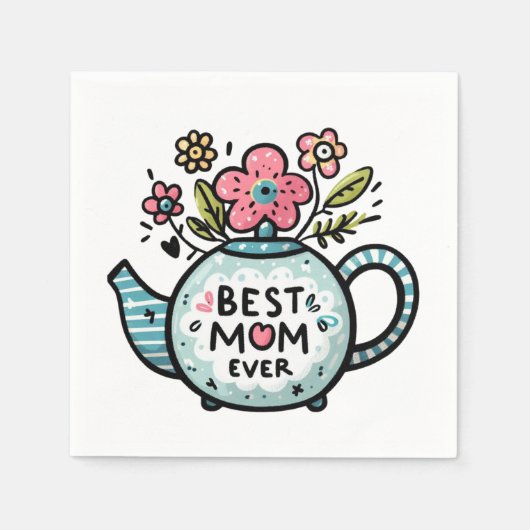 Muttertagsgeschenk | Beste Mama je Serviette (Vorderseite)