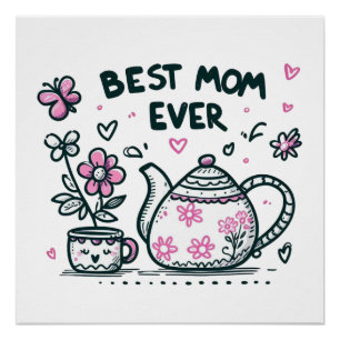 Muttertagsgeschenk Beste Mutter überhaupt Poster
