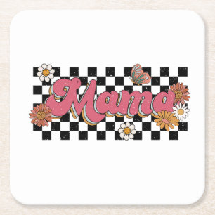 Muttertagsgeschenk   Blume Mama Rechteckiger Pappuntersetzer