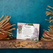 Muttertagsgeschenk Blume Oma von Großkindern Fotoplatte (Seite)