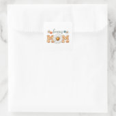 Muttertagsgeschenk | Bonus-Mama Quadratischer Aufkleber (Tasche)