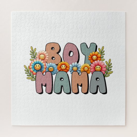 Muttertagsgeschenk | Boy Mama Puzzle (Vertikal)