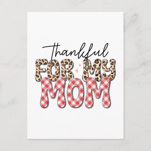 Muttertagsgeschenk | Danke für meine Mama Postkarte (Vorderseite)
