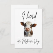 Muttertagsgeschenk Dankeskarte (Vorne/Hinten)