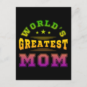 Muttertagsgeschenk der größten Mama der Welt Postkarte