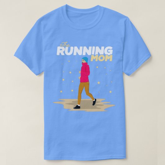 Muttertagsgeschenk Die laufende Mutter T-Shirt (Design vorne)