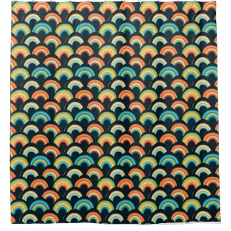 Muttertagsgeschenk | Farbiger Regenbogen Duschvorhang