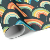 Muttertagsgeschenk | Farbiger Regenbogen Geschenkpapier (Rolleneckpunkt)