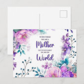 Muttertagsgeschenk Feiertagspostkarte (Vorne/Hinten)