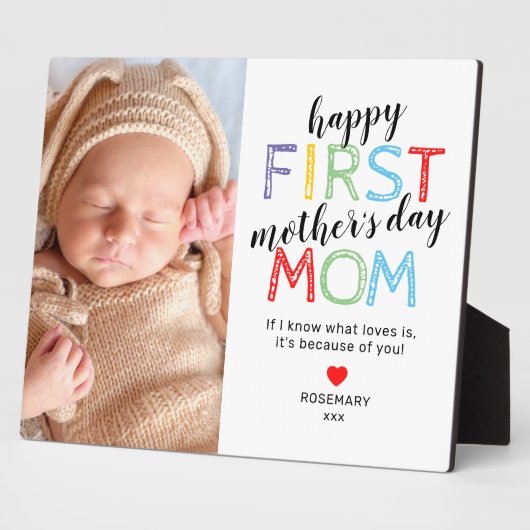 Muttertagsgeschenk Foto Plaque Fotoplatte (Seite)