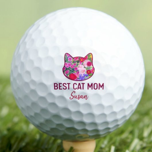 Muttertagsgeschenk für Katzenmutter - Elegante Blu Golfball