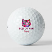Muttertagsgeschenk für Katzenmutter - Elegante Blu Golfball (Vorderseite)