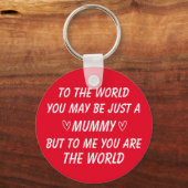 Muttertagsgeschenk, Geburtstagsgeschenk für Mutter Schlüsselanhänger (Vorderseite)