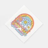 Muttertagsgeschenk | Groovy Mama Serviette (Ecke)