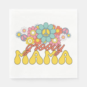 Muttertagsgeschenk Groovy Mama Serviette