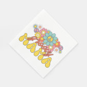 Muttertagsgeschenk | Groovy Mama Serviette (Ecke)