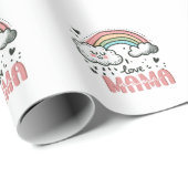 Muttertagsgeschenk | I Liebe Mama Geschenkpapier (Rolleneckpunkt)