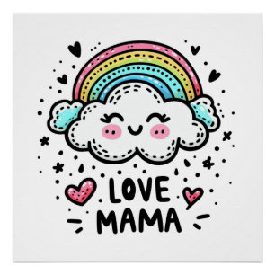 Muttertagsgeschenk I Liebe Mama Poster