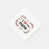 Muttertagsgeschenk | I Liebe You Mama Serviette (Ecke)