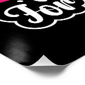 Muttertagsgeschenk | Ich leuchte nicht auf Poster (Ecke)