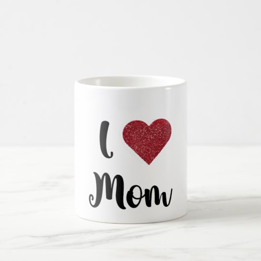 Muttertagsgeschenk Ich liebe Mama Herzexplosion Kaffeetasse (Mittel)