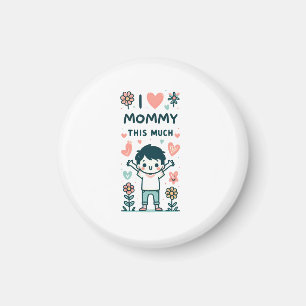 Muttertagsgeschenk Ich Liebe Mami so viel Magnet