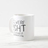 Muttertagsgeschenk Kaffeetasse (Vorderseite Links)