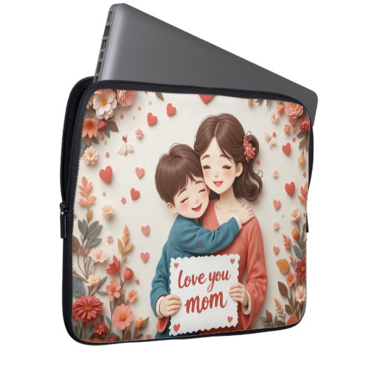 Muttertagsgeschenk Laptopschutzhülle (Vorne Rechts)