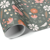 Muttertagsgeschenk | Lasst uns Wildblumen sein Geschenkpapier (Rolleneckpunkt)