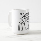 Muttertagsgeschenk, Lustiges Muttertagsgeschenk fü Kaffeetasse (Vorderseite Links)
