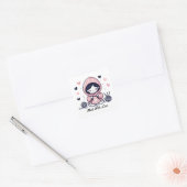 Muttertagsgeschenk | Made with Liebe Quadratischer Aufkleber (Umschlag)
