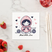 Muttertagsgeschenk | Made with Liebe Serviette (Beispiel)