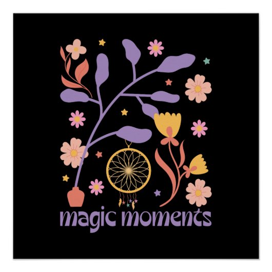 Muttertagsgeschenk | Magische Momente Poster (Vorderseite)