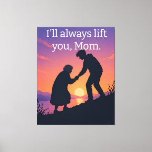 Muttertagsgeschenk Mama Zitat Leinwand Wandkunst