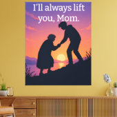 Muttertagsgeschenk Mama Zitat Leinwand Wandkunst (Insitu (Wohnzimmer))
