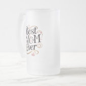 Muttertagsgeschenk Mattglas Bierglas (Vorderseite Links)