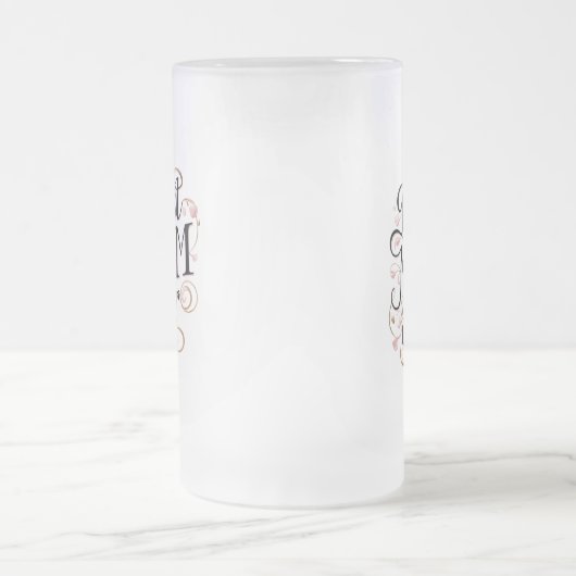 Muttertagsgeschenk Mattglas Bierglas (Mittel)